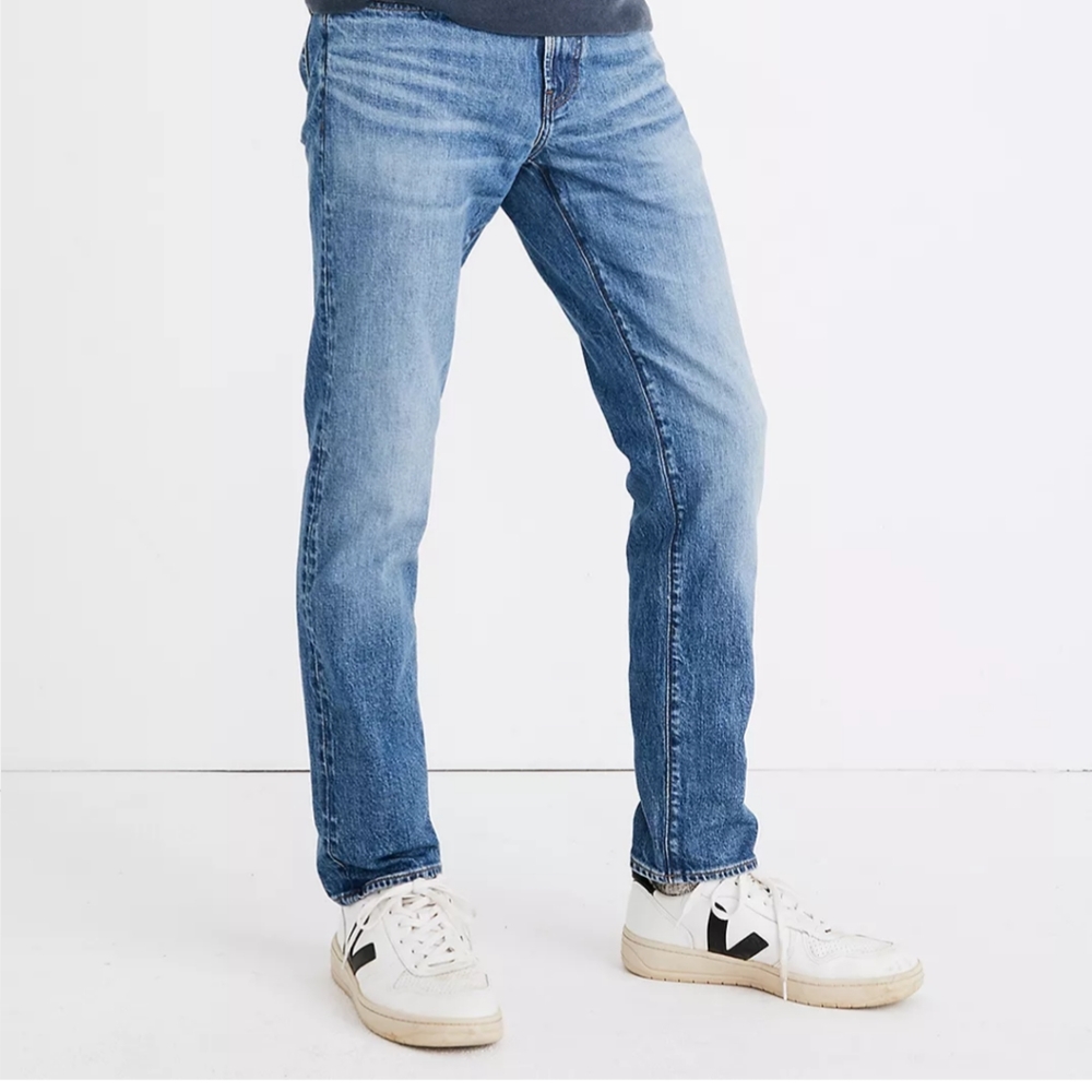 Madewell Men's Slim Jeans in Light Blue